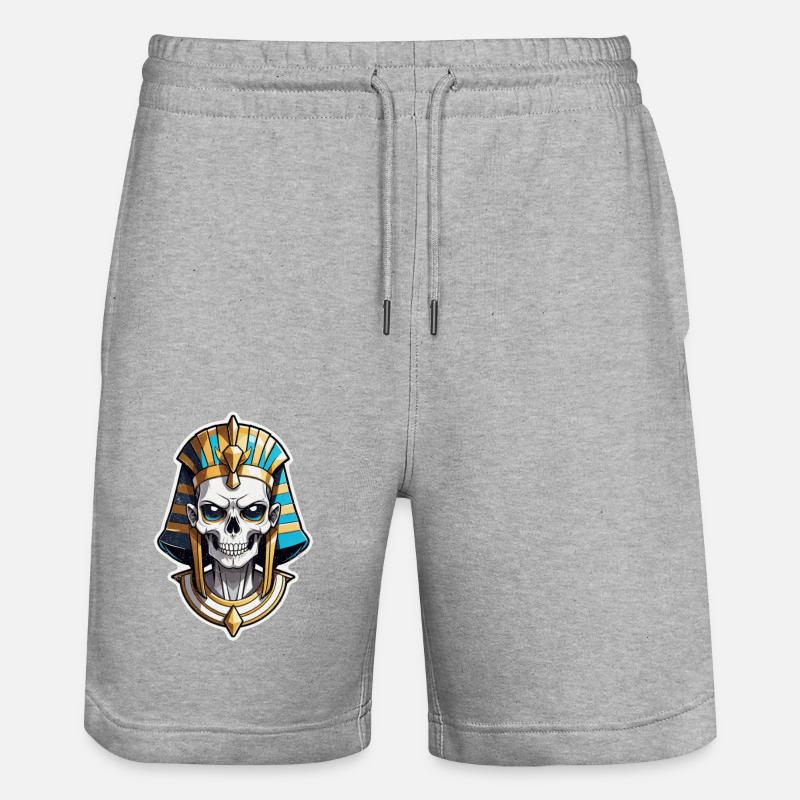 pharaon- momie - egypte - Short de jogging bio TRAINER Stanley/Stella unisexe - gris chiné