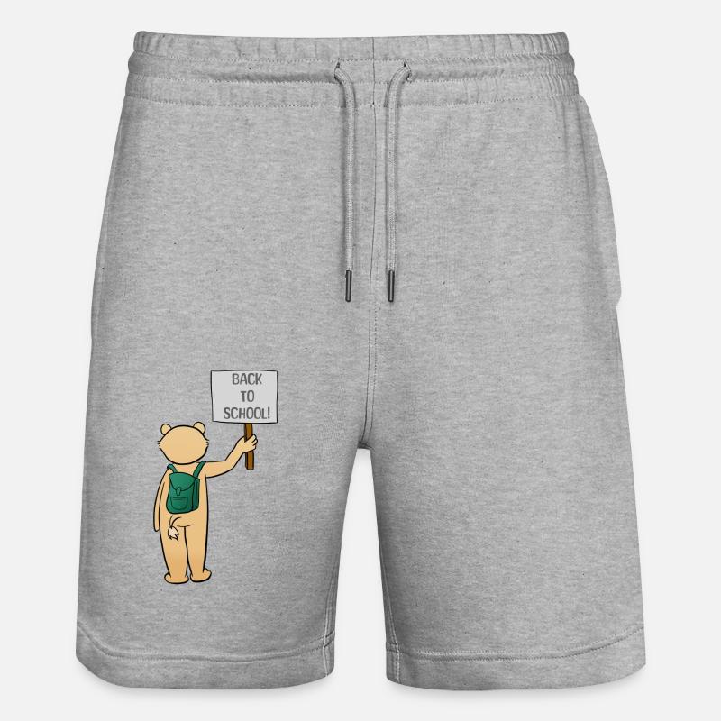 Retour à l’école - Short de jogging bio TRAINER Stanley/Stella unisexe - gris chiné