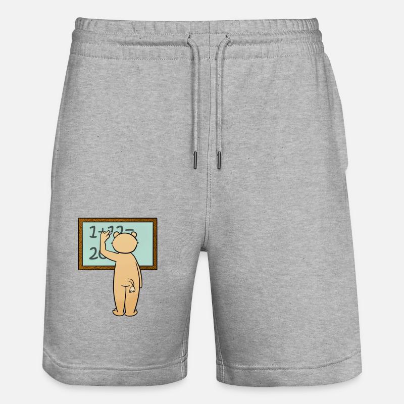 École - Short de jogging bio TRAINER Stanley/Stella unisexe - gris chiné