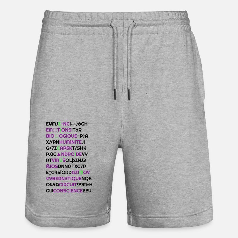 Zilicium's Androide - Short de jogging bio TRAINER Stanley/Stella unisexe - gris chiné