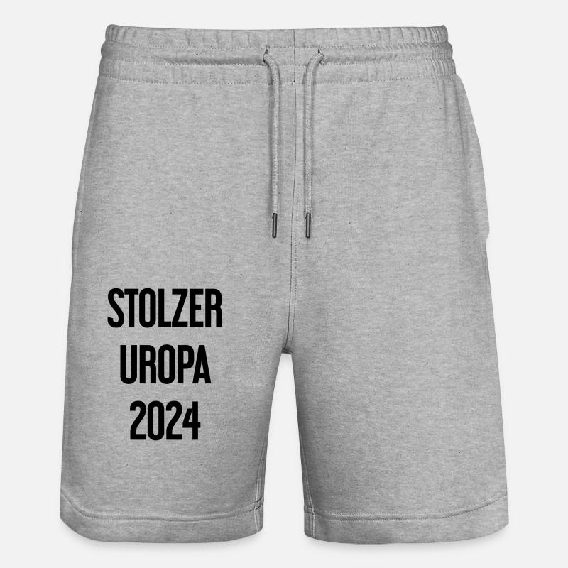 Fier arrière-grand-père 2024 - Short de jogging bio TRAINER Stanley/Stella unisexe - gris chiné
