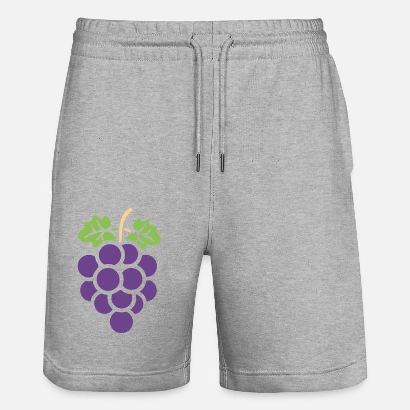 Raisin - Short de jogging bio TRAINER Stanley/Stella unisexe - gris chiné
