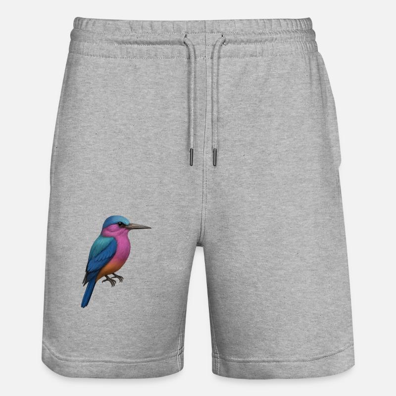 Martin-pêcheur – Beauté du silence - Short de jogging bio TRAINER Stanley/Stella unisexe - gris chiné