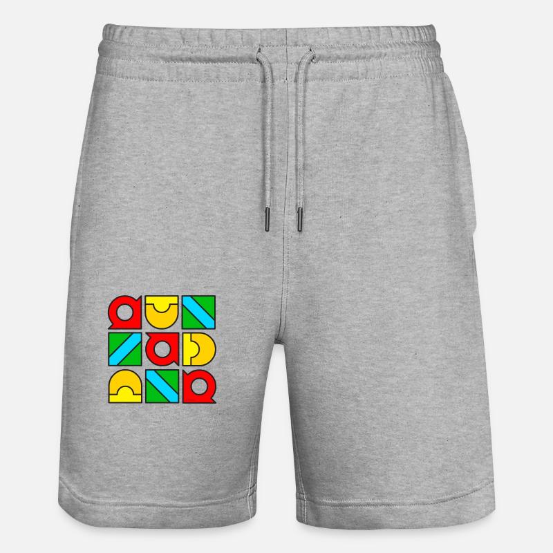 Modèle MODA 050623 3 - Short de jogging bio TRAINER Stanley/Stella unisexe - gris chiné