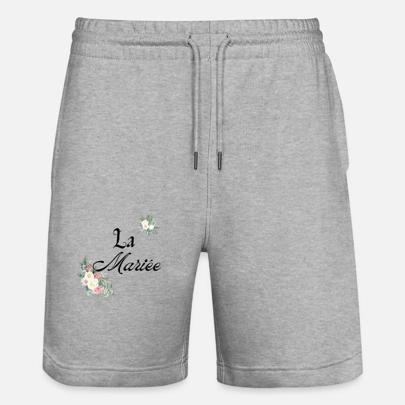 La mariée - Short de jogging bio TRAINER Stanley/Stella unisexe - gris chiné