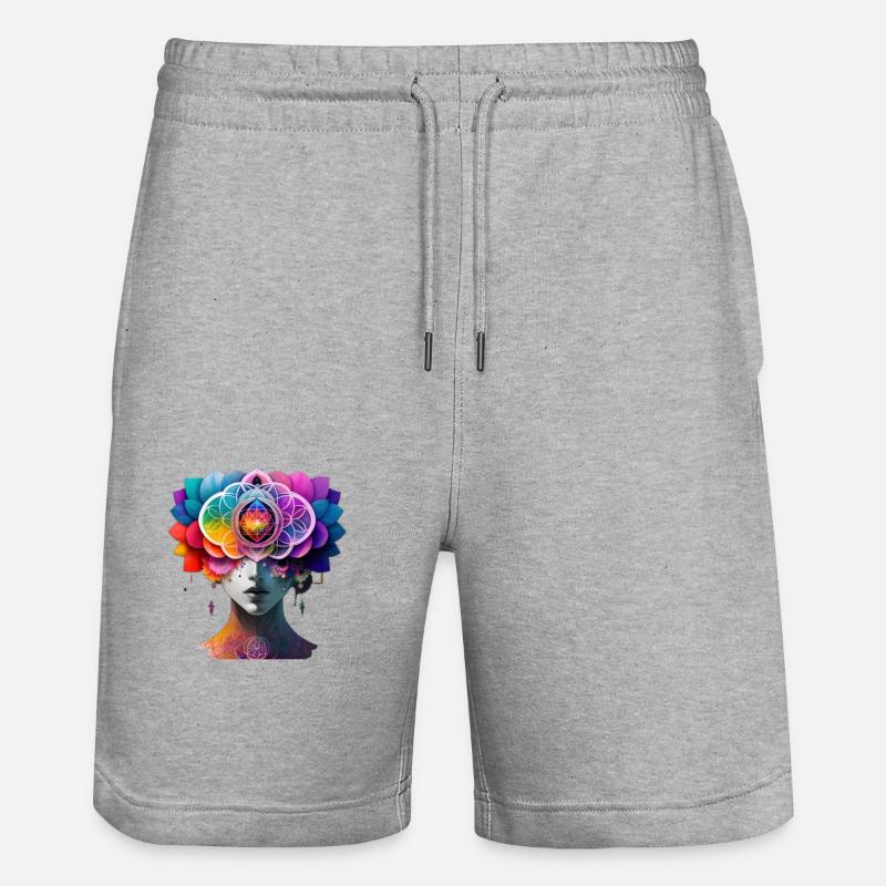 Dame Chakra - Short de jogging bio TRAINER Stanley/Stella unisexe - gris chiné