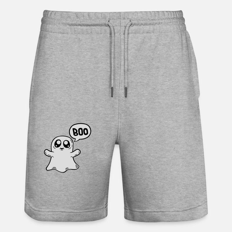 Petit fantôme doux - Short de jogging bio TRAINER Stanley/Stella unisexe - gris chiné