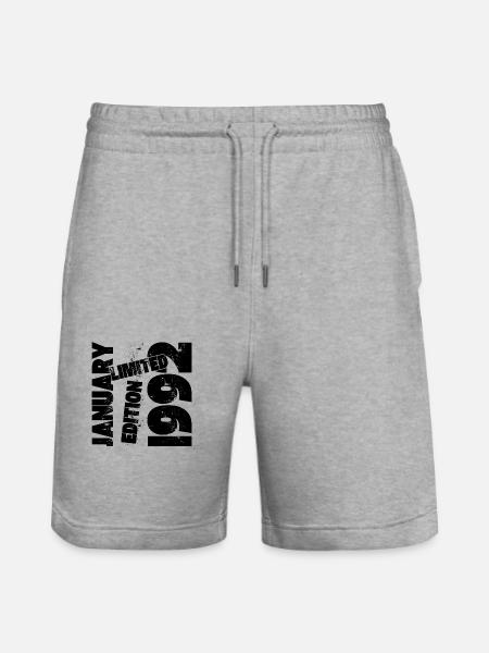 JANVIER 1992 LIMITED EDITION - Short de jogging bio TRAINER Stanley/Stella unisexe - gris chiné