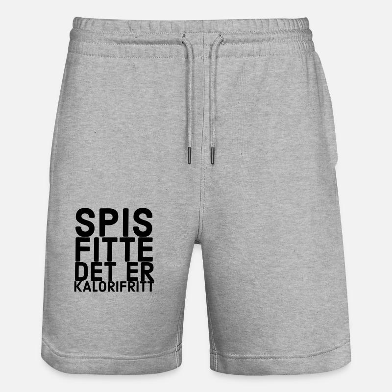 Mange de la chatte, c'est sans calories - Short de jogging bio TRAINER Stanley/Stella unisexe - gris chiné