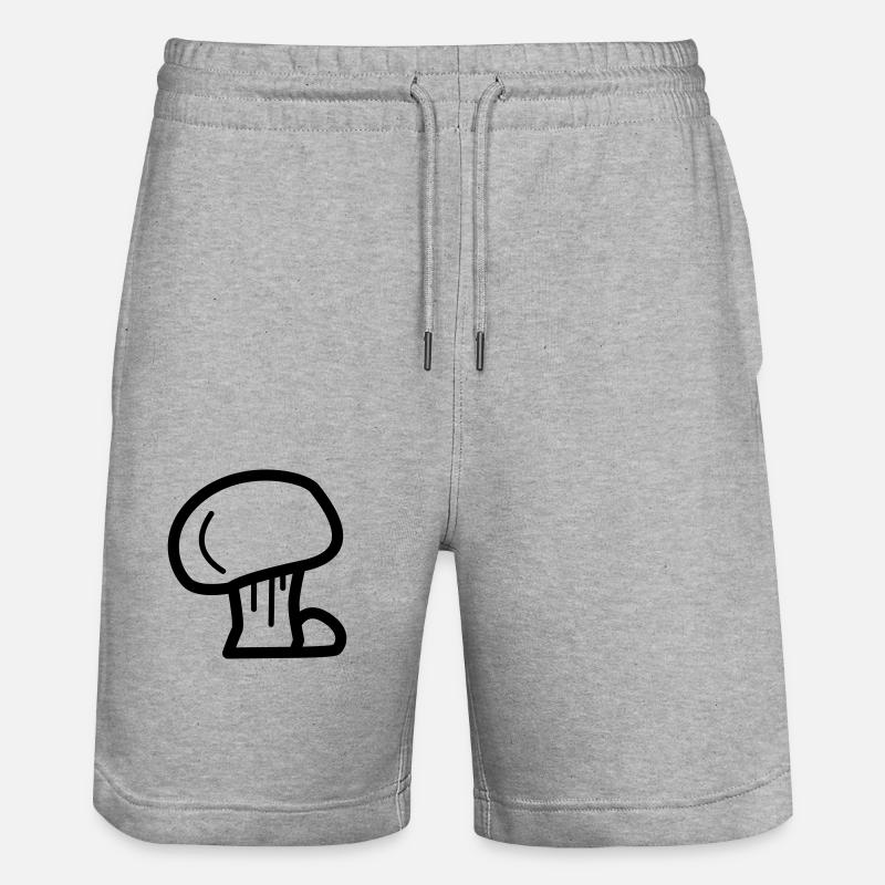 Champignon - Short de jogging bio TRAINER Stanley/Stella unisexe - gris chiné