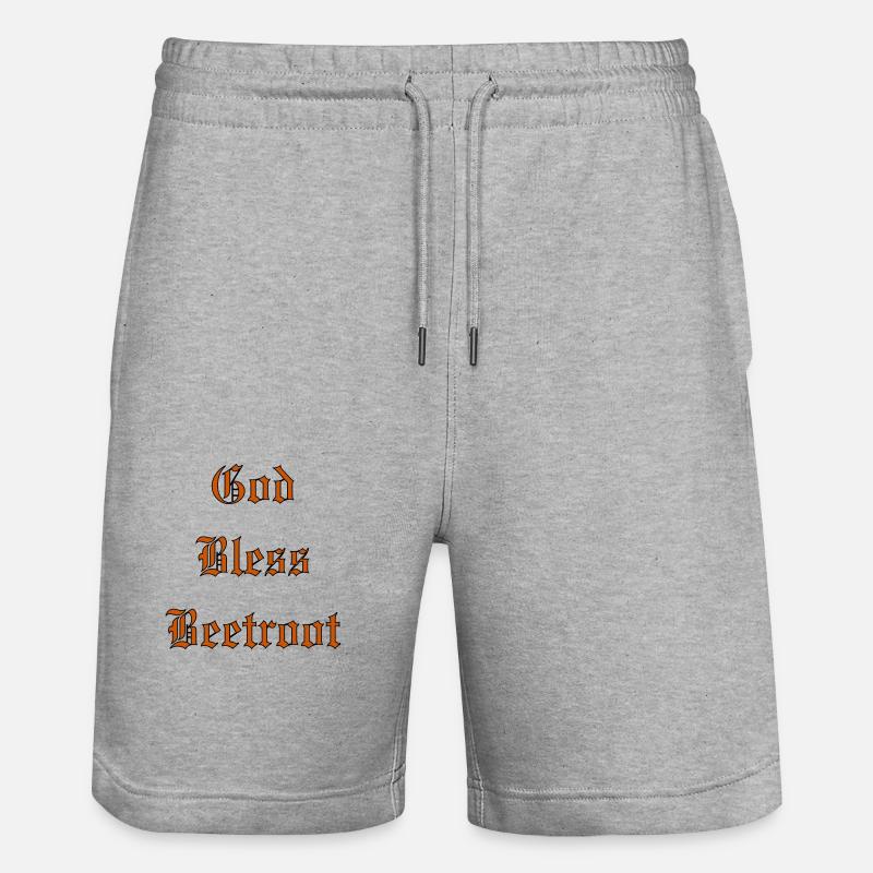 Bénédiction divineBetterave - Short de jogging bio TRAINER Stanley/Stella unisexe - gris chiné