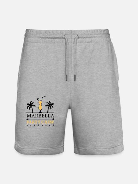 Equipaggio della festa di Marbella - Pantaloncini da jogger ecologici unisex Trainer di Stanley/Stella - grigio melange