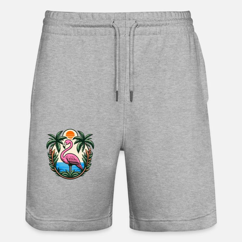 Flamant - Short de jogging bio TRAINER Stanley/Stella unisexe - gris chiné