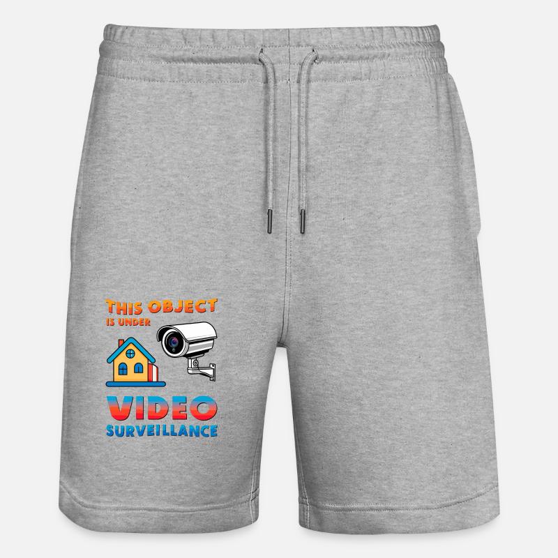 Surveillance d’objets - Short de jogging bio TRAINER Stanley/Stella unisexe - gris chiné