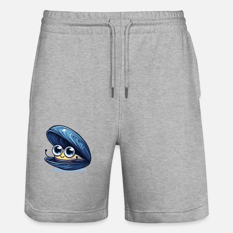 Baby Mussel - Pantaloncini da jogger ecologici unisex Trainer di Stanley/Stella - grigio melange