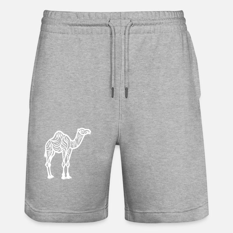 Kamel - Stanley/Stella Unisex Bio Joggingshorts Trainer  - Grau meliert