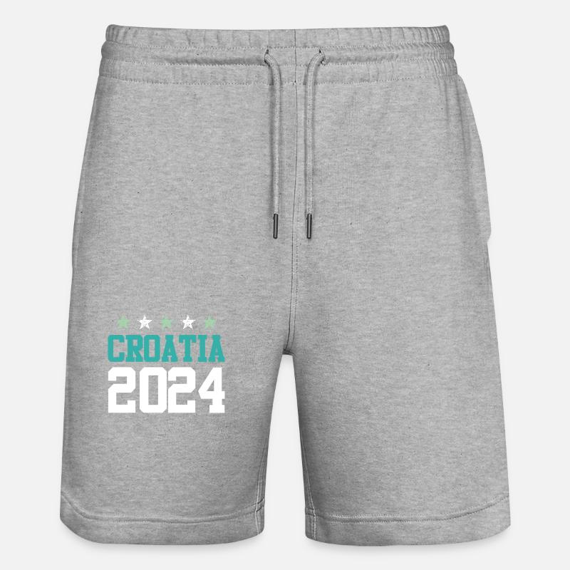 Circuits Croatie 2024 - Short de jogging bio TRAINER Stanley/Stella unisexe - gris chiné