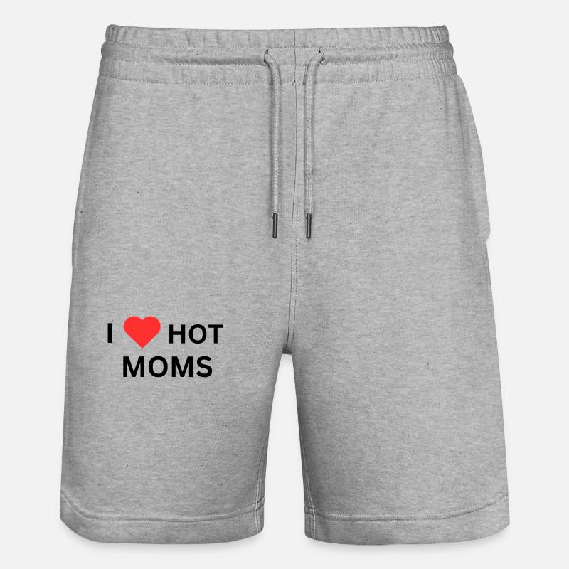 J’aime les mamans chaudes - Short de jogging bio TRAINER Stanley/Stella unisexe - gris chiné