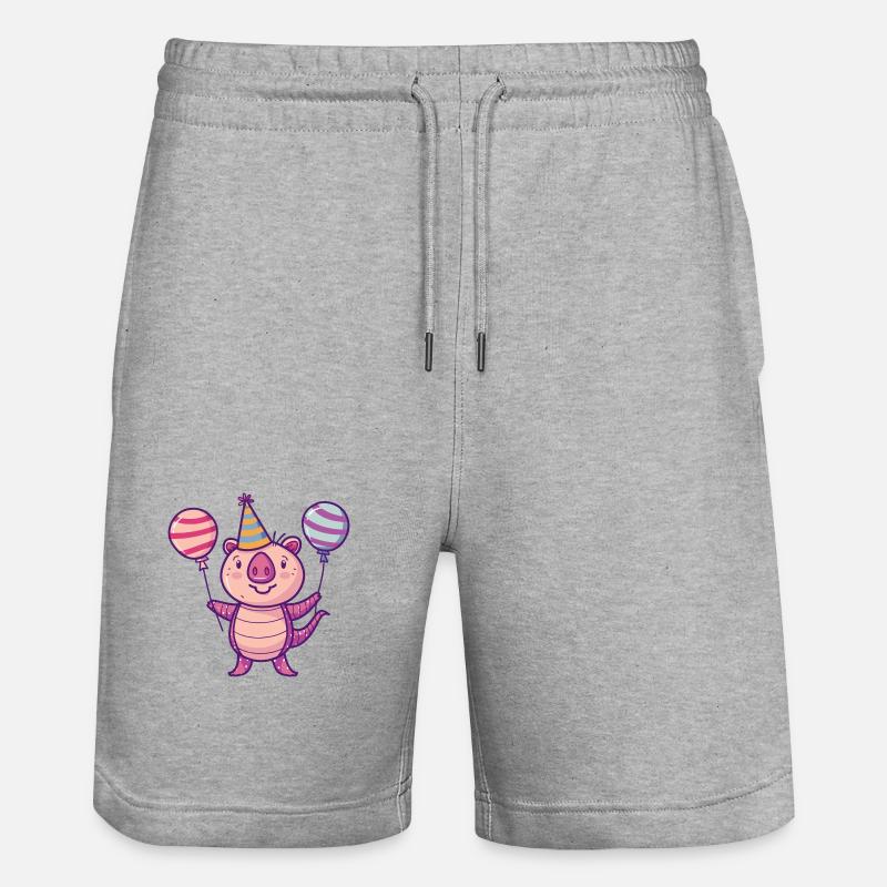 Armadillo Anniversaire Bébé - Short de jogging bio TRAINER Stanley/Stella unisexe - gris chiné