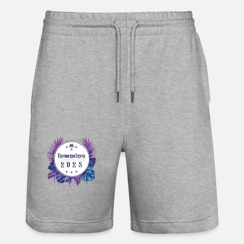 Formentera 2025 - Short de jogging bio TRAINER Stanley/Stella unisexe - gris chiné