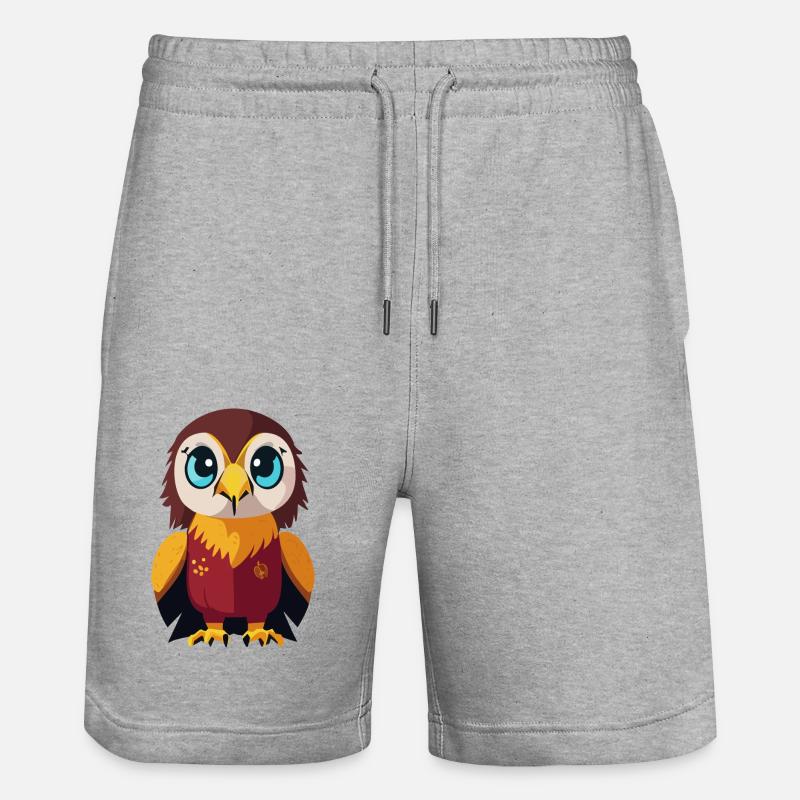 Aigle - Short de jogging bio TRAINER Stanley/Stella unisexe - gris chiné