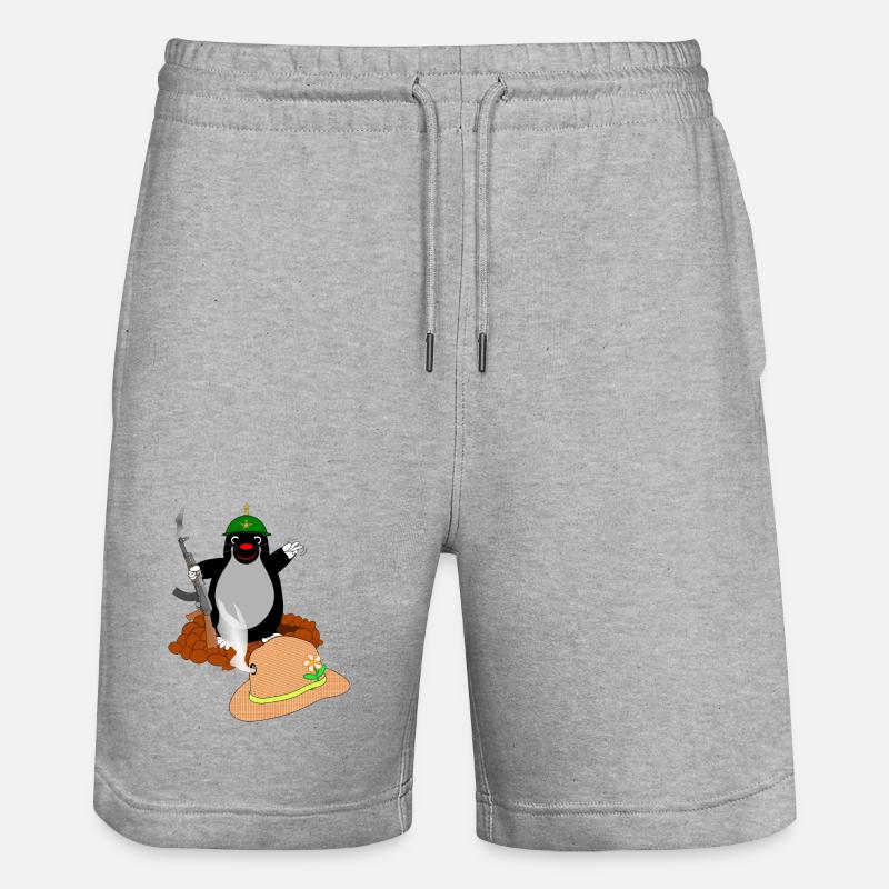 Bataille Mole - Short de jogging bio TRAINER Stanley/Stella unisexe - gris chiné