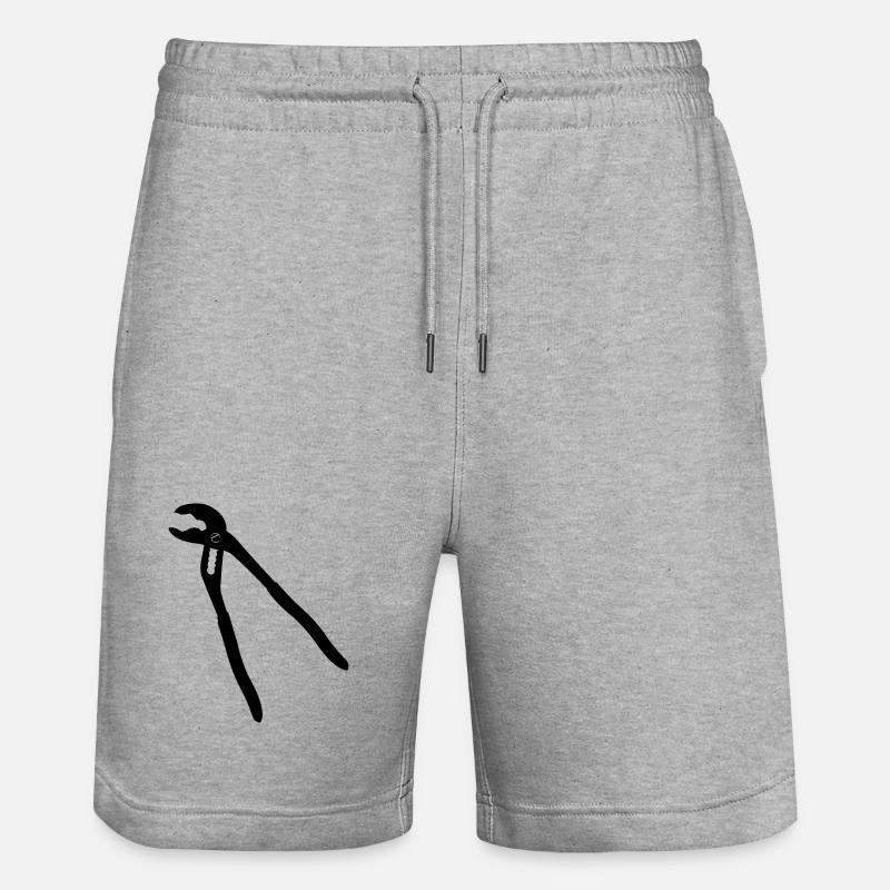 Pince de pompe à eau ouverte - Short de jogging bio TRAINER Stanley/Stella unisexe - gris chiné