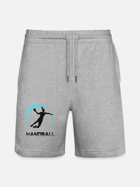 Handball - Short de jogging bio TRAINER Stanley/Stella unisexe - gris chiné