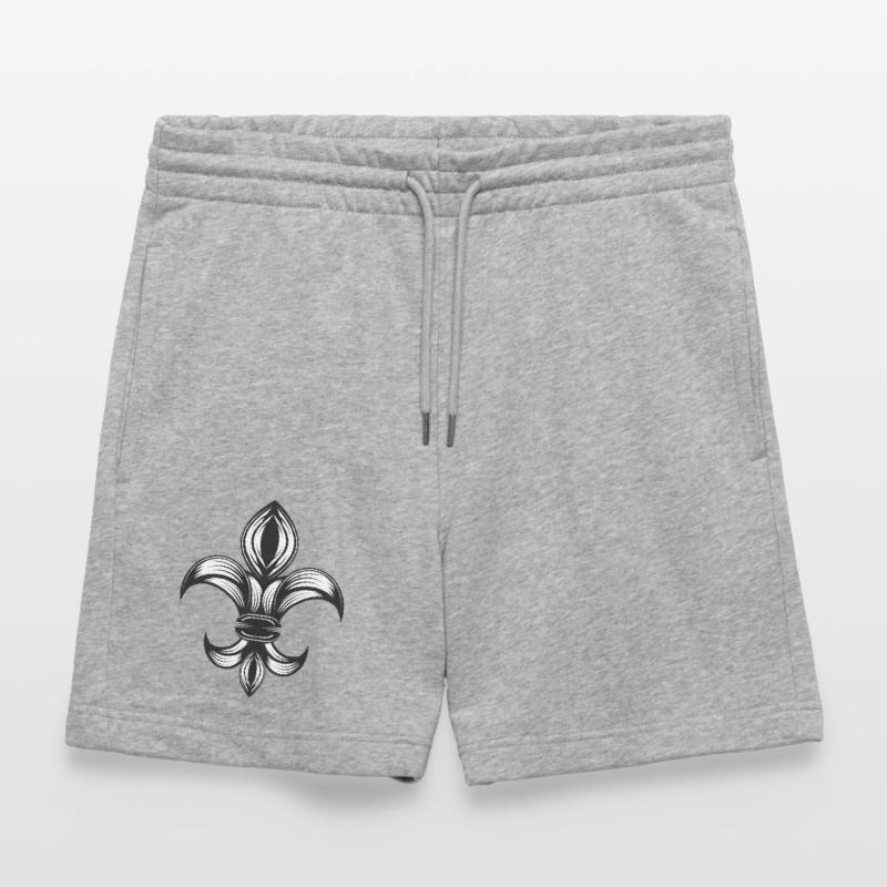 stylized iris - Fleur-de-Lys Stanley/Stella Trainer Unisex Organic Jogging Shorts
