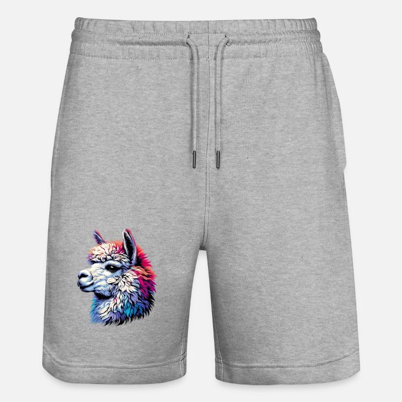 Alpaga - Short de jogging bio TRAINER Stanley/Stella unisexe - gris chiné