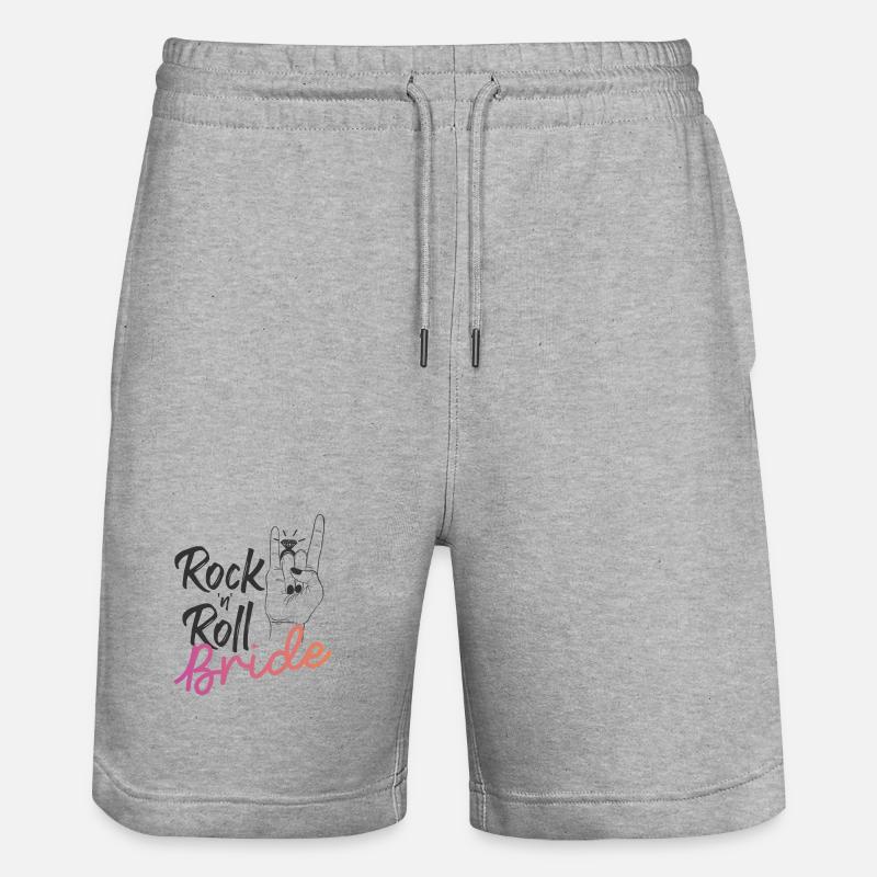 Mariée Rock 'n' Roll - Short de jogging bio TRAINER Stanley/Stella unisexe - gris chiné