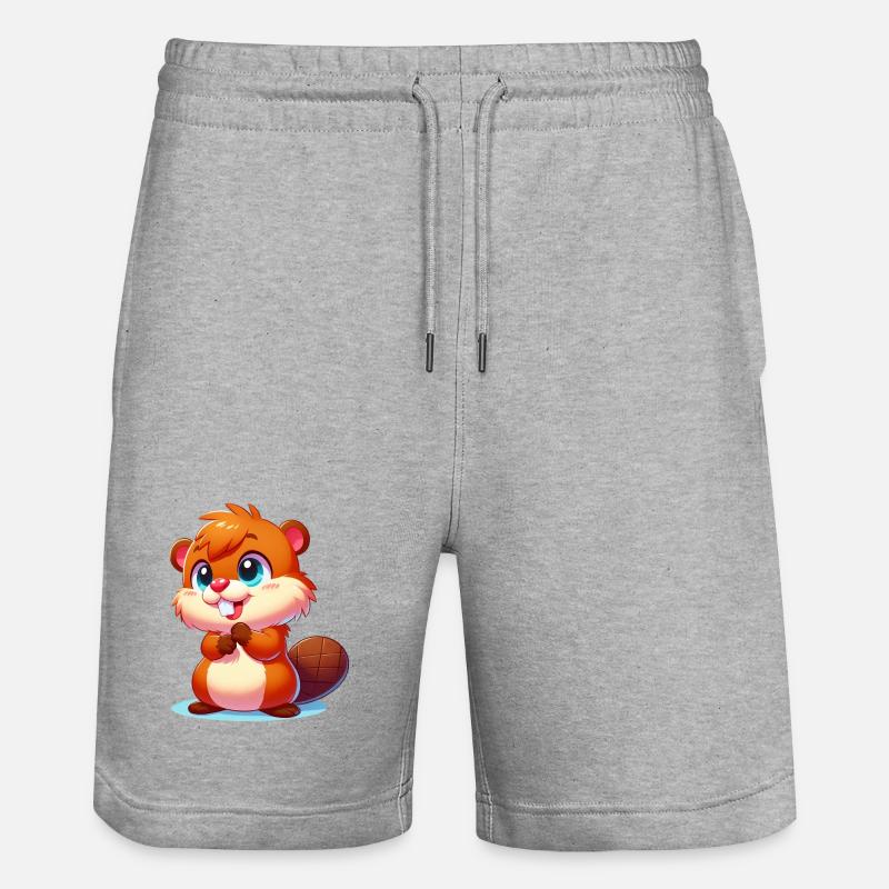 Castor - Short de jogging bio TRAINER Stanley/Stella unisexe - gris chiné