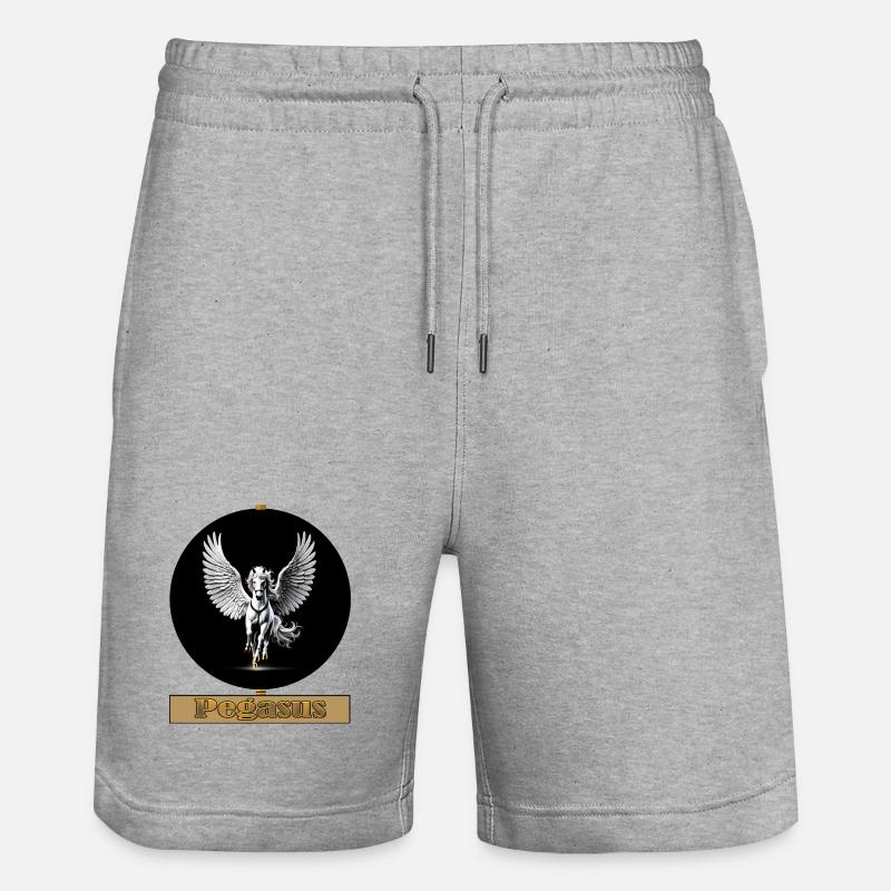 Pégase Coursier ailé - Short de jogging bio TRAINER Stanley/Stella unisexe - gris chiné