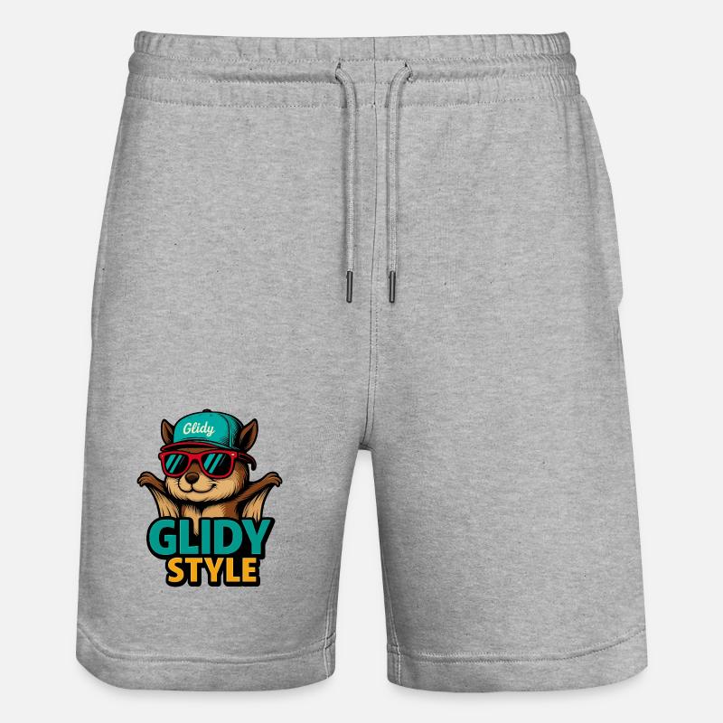 Mode de hamster style glissé - Short de jogging bio TRAINER Stanley/Stella unisexe - gris chiné