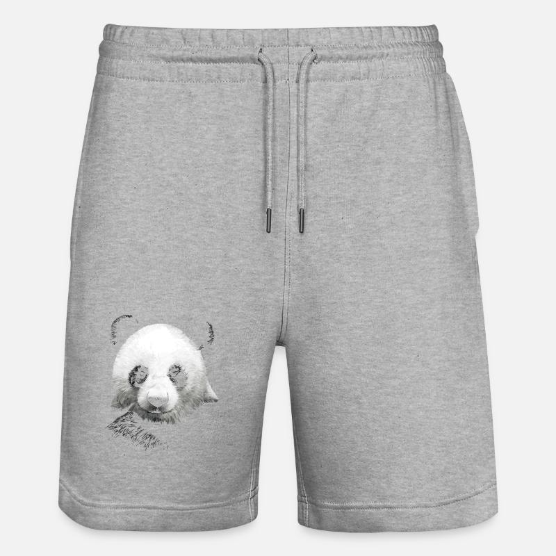 Panda - Short de jogging bio TRAINER Stanley/Stella unisexe - gris chiné