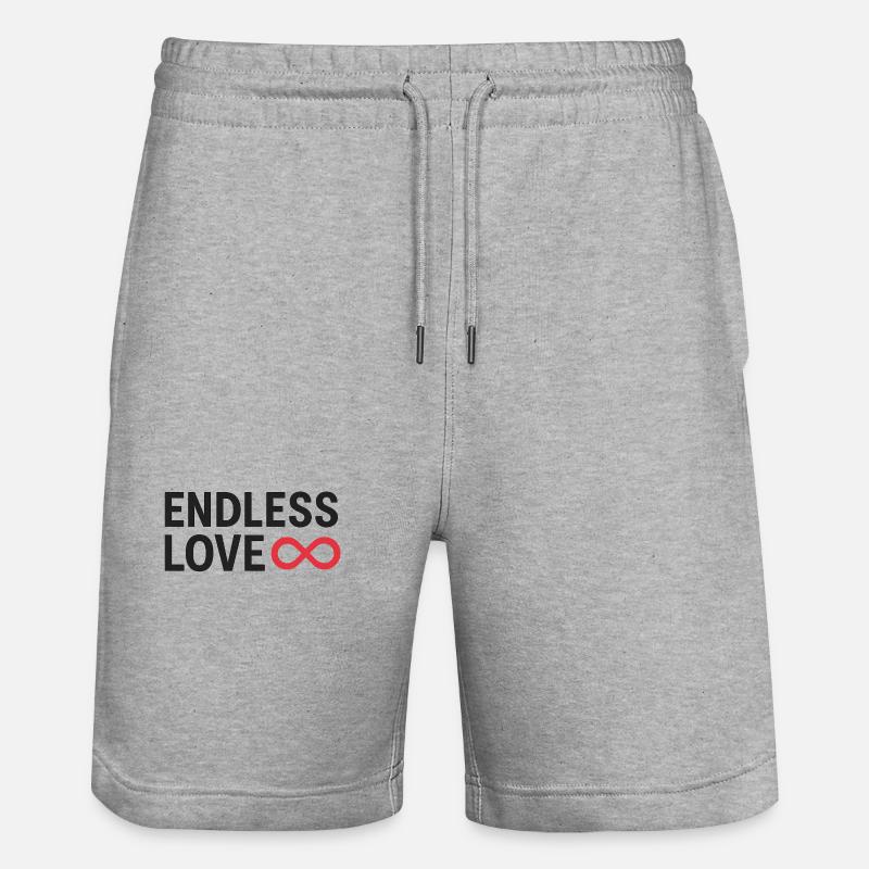 Amour sans fin Infinity Design - Short de jogging bio TRAINER Stanley/Stella unisexe - gris chiné