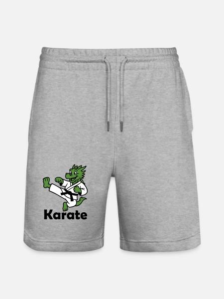 Karaté Dragon - Short de jogging bio TRAINER Stanley/Stella unisexe - gris chiné