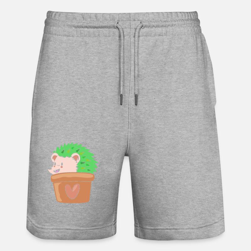Plante Cactus Cactus - Short de jogging bio TRAINER Stanley/Stella unisexe - gris chiné