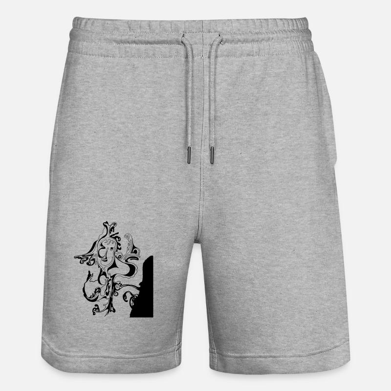 Sakura - Short de jogging bio TRAINER Stanley/Stella unisexe - gris chiné