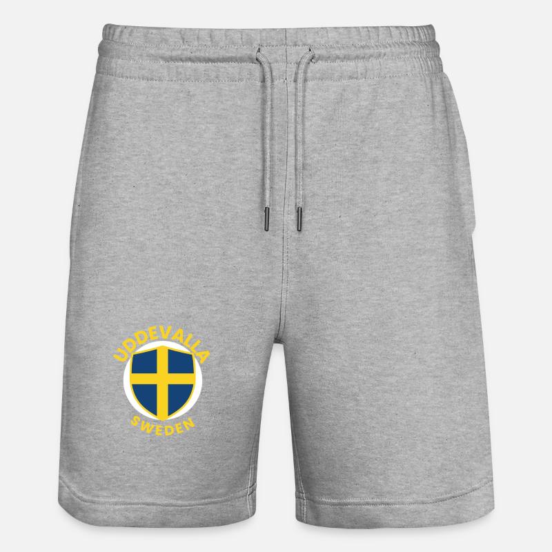 Conception du bouclier Uddevalla Suède - Short de jogging bio TRAINER Stanley/Stella unisexe - gris chiné