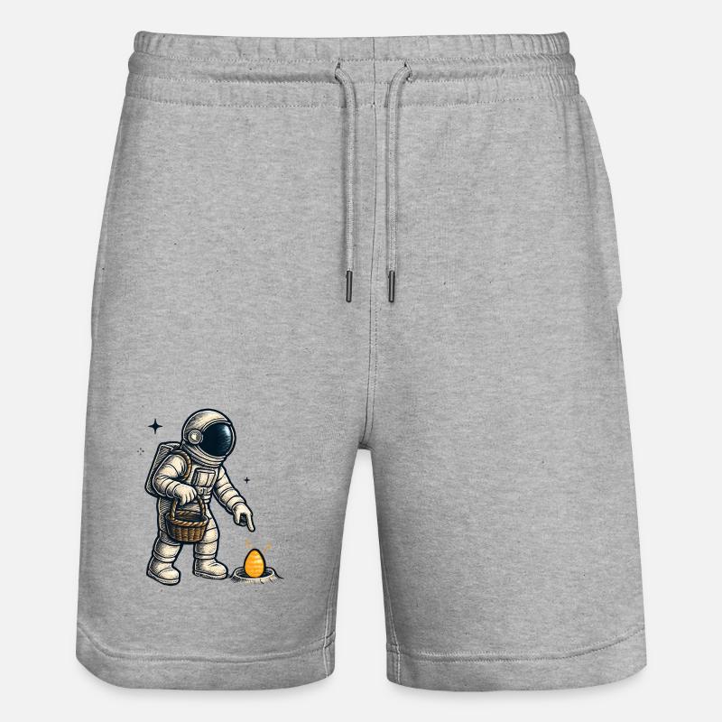 Exploration des œufs d’astronaute - Short de jogging bio TRAINER Stanley/Stella unisexe - gris chiné