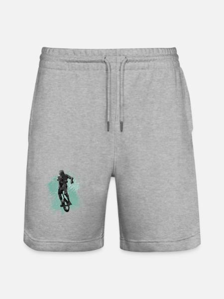 Kunstrad, Kunstradfahren, Hallenradsport - Stanley/Stella Unisex Bio Joggingshorts Trainer - Grau meliert