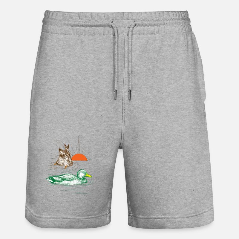 MALLARDS - Pantaloncini da jogger ecologici unisex Trainer di Stanley/Stella - grigio melange