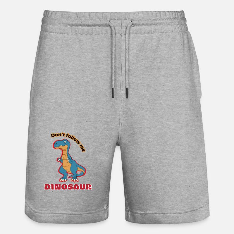 Ne suivez pas Dino Spruch - Short de jogging bio TRAINER Stanley/Stella unisexe - gris chiné