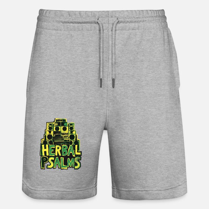 Psaumes Herbaux Dub Reggae - Short de jogging bio TRAINER Stanley/Stella unisexe - gris chiné