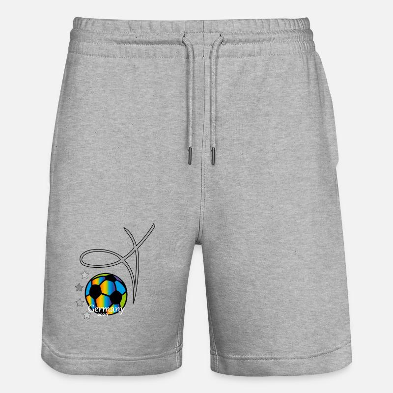 Fußball Event - Stanley/Stella Unisex Bio Joggingshorts Trainer  - Grau meliert