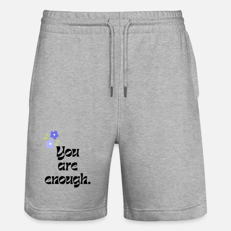 Vous êtes assez - Short de jogging bio TRAINER Stanley/Stella unisexe - gris chiné
