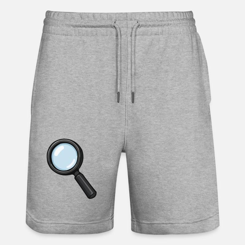 Loupe Illustration Loupe - Short de jogging bio TRAINER Stanley/Stella unisexe - gris chiné