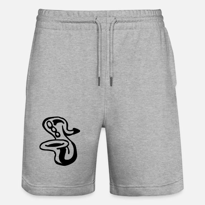 Saxophone - Short de jogging bio TRAINER Stanley/Stella unisexe - gris chiné