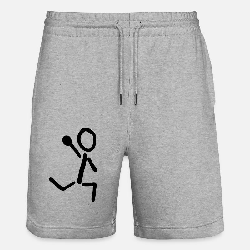 handball - Short de jogging bio TRAINER Stanley/Stella unisexe - gris chiné